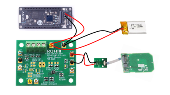 防水・防塵のカメラのための非接触給電