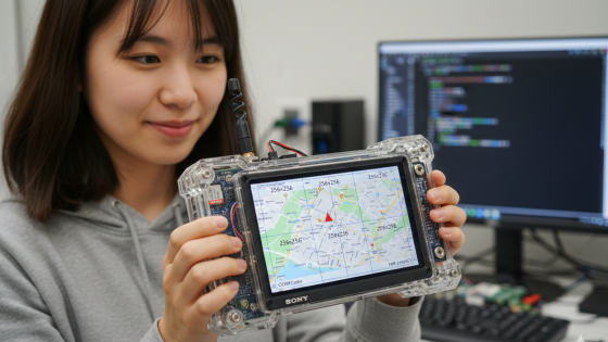 【SPRESENSE2025】VGA液晶を搭載しGPS地図を表示したにょ【sprePAD?】