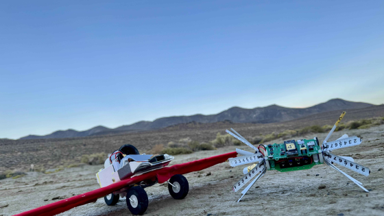 SPRESENSEで作るCanSat車輪ローバ