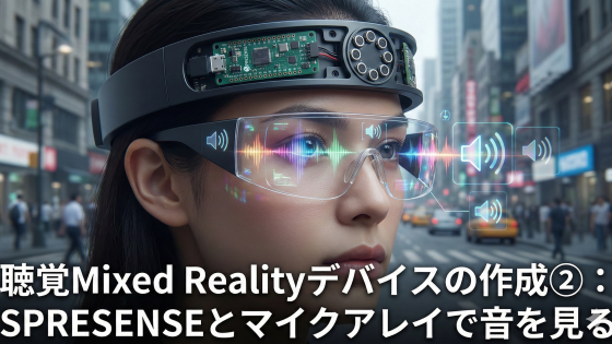 聴覚Mixed Realityデバイスの作成②：SPRESENSEとマイクアレイで音を見る