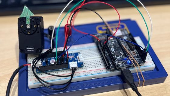 SPRESENSEのマルチコアを活かして、非同期で計算とサーボの通信をやる