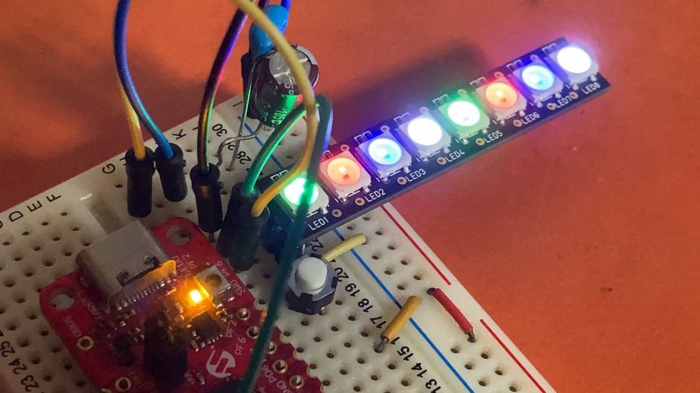 [modernAVR] AVR Dx シリーズで効率よく NeoPixel を制御する話