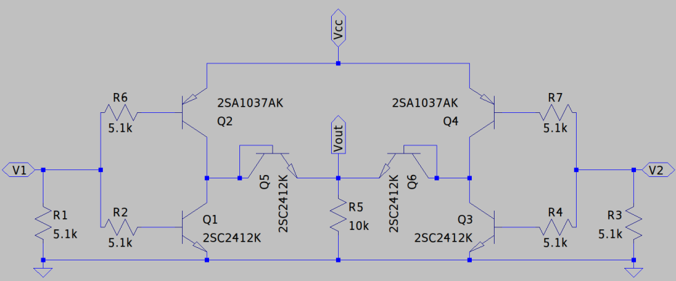 ディスクリートなロジック回路など