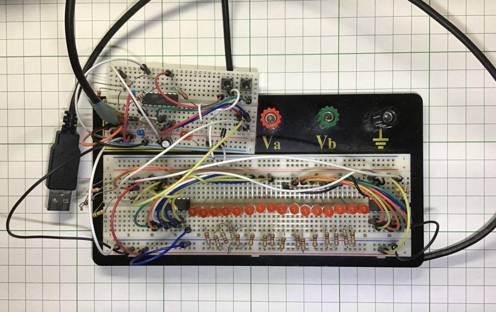 16連装「Lチカ」USBデバイスの製作（AVR ATtiny44AでUSB HIDデバイスを作る）