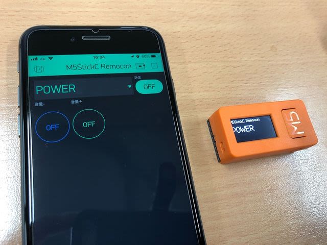 M5stickcでスマホから操作できる家電リモコンを作る By Isakon Elchika