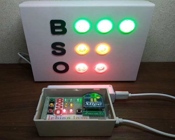 野球 BSOインジケータ XBEE対応リモコンで遠隔操作 by kikuchim 野球 BSOインジケータ XBEE対応リモコンで遠隔操作 by kikuchim