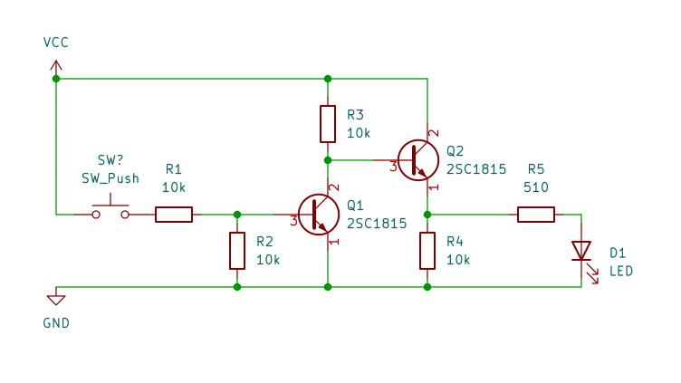 CRUMB Circuit Simulator を試してみた ～トランジスタによるNOT回路 