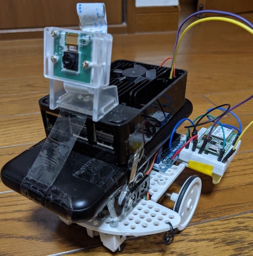 顔を認識して追従するローバー