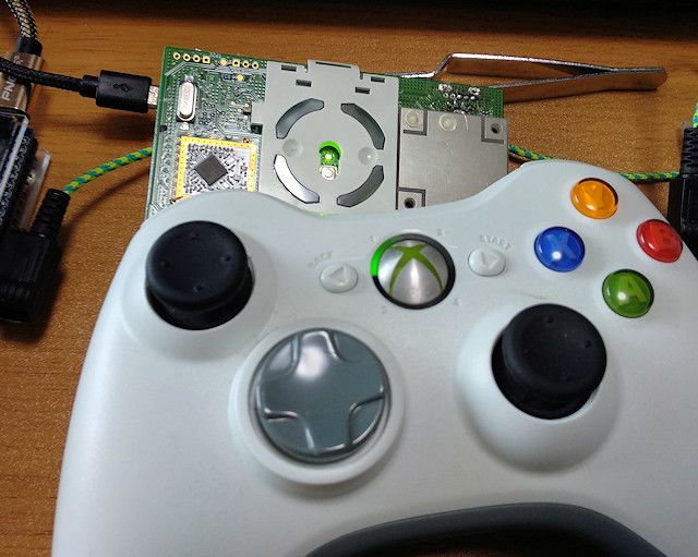 ジャンクXbox360とArduinoでパソコン用ゲームコントローラーレシーバを作る