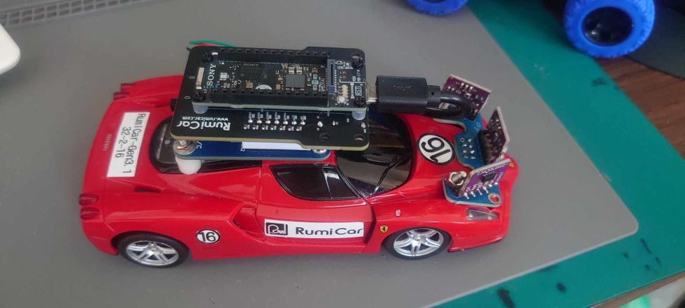 SPRESENSEで3.3Vや5V系の周辺機器の利用について(RumiCarへの応用)