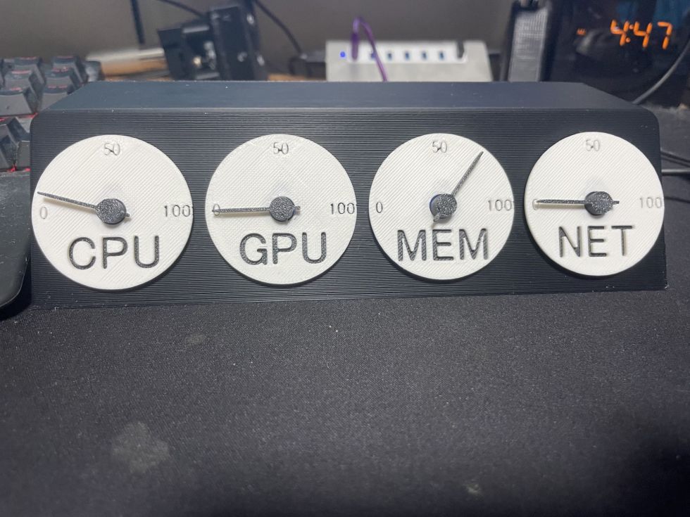 自作PCのCPU/GPU負荷を物理表示！ArduinoとC#で作ってみた「4連アナログメーター」