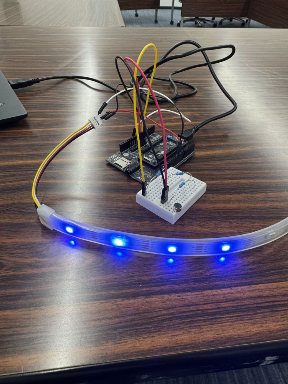 SPRESENESで音声をFFT解析してLEDを光らせてみた