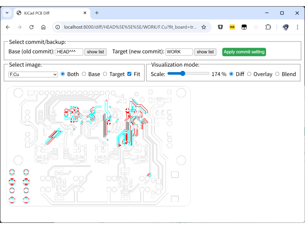 KiCad ファイルの差分を可視化するツールを作った