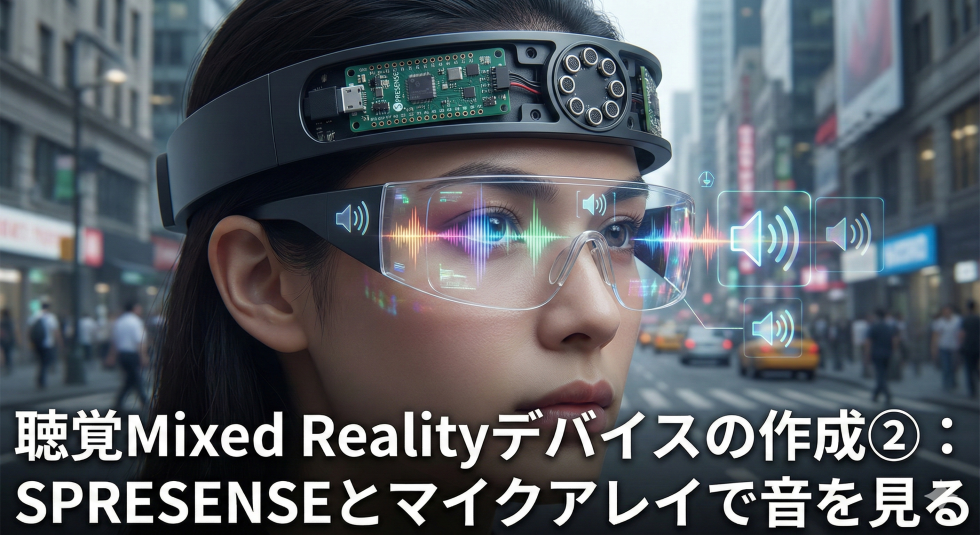 聴覚Mixed Realityデバイスの作成②：SPRESENSEとマイクアレイで音を見る