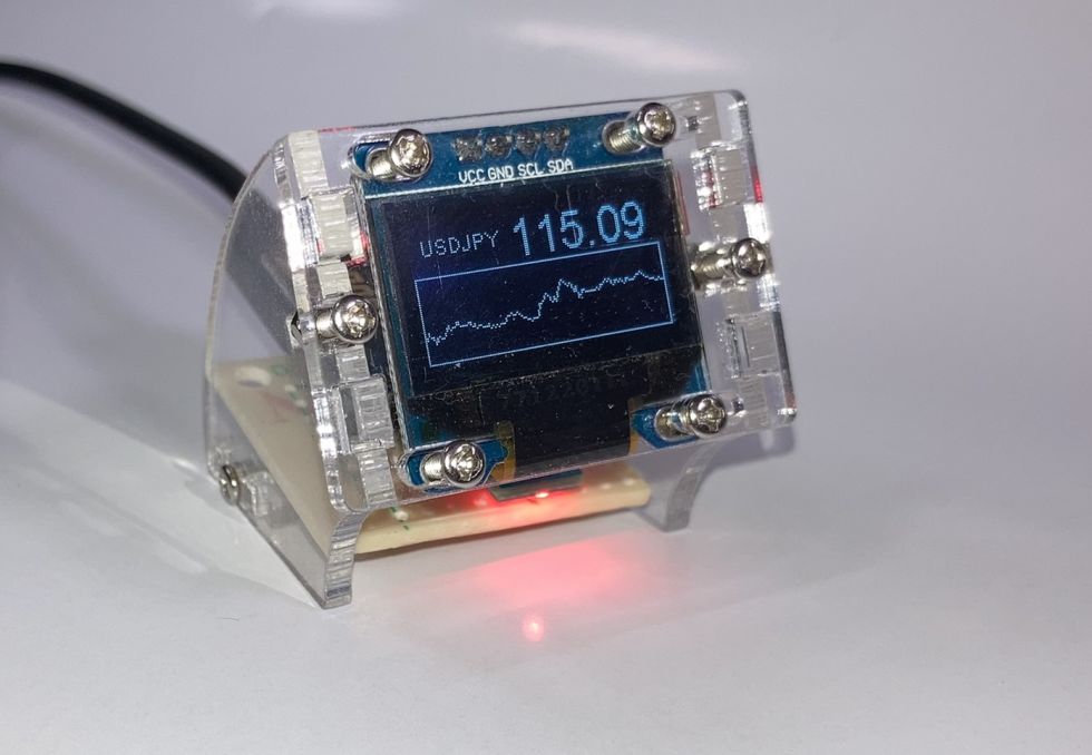 ESP8266で為替レート表示 / Exchange rate display