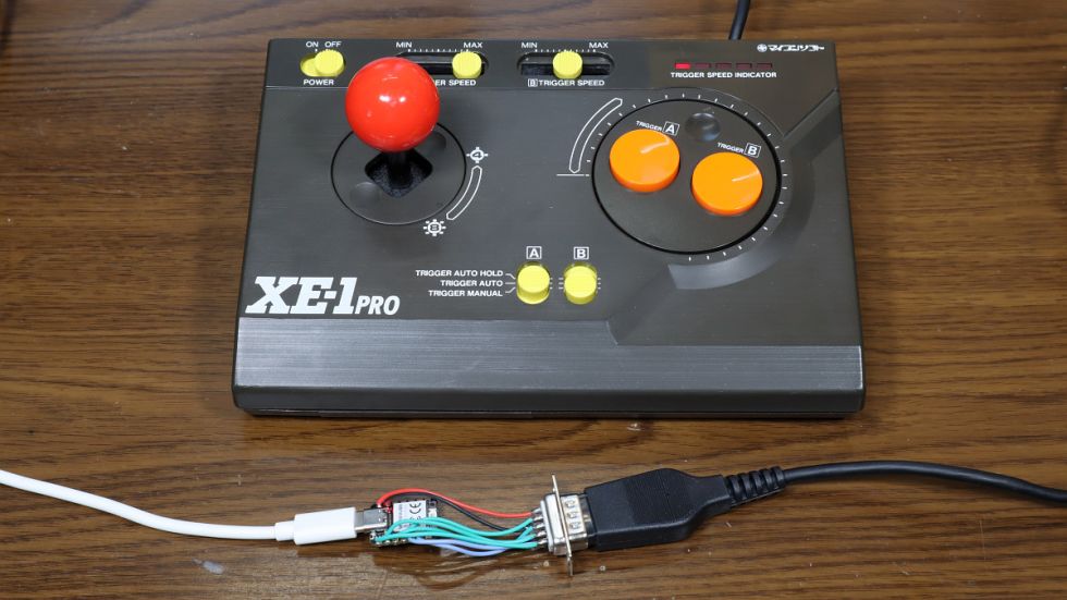 ATARI仕様ジョイスティックをXIAO RP2040でUSB化