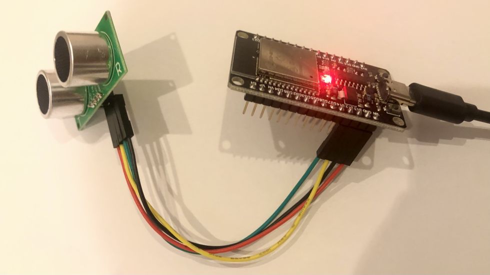 超音波距離センサUS-015の動作確認（気温推定も）