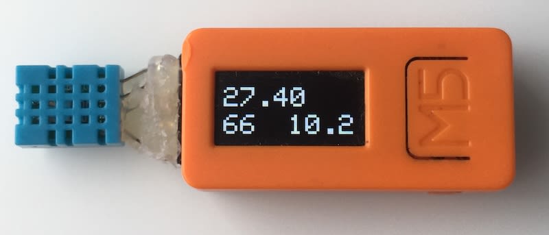 M5stickCと温湿度センサーで飽差表示する