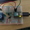 TinyGoとBNO055を使用したオイラー角表示テスト