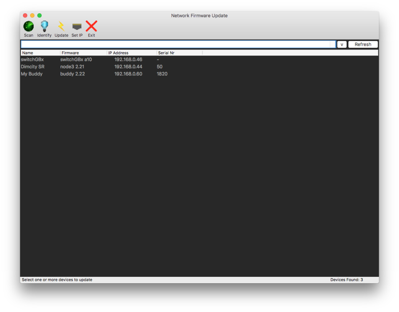 dmXLAN Firmware Updater