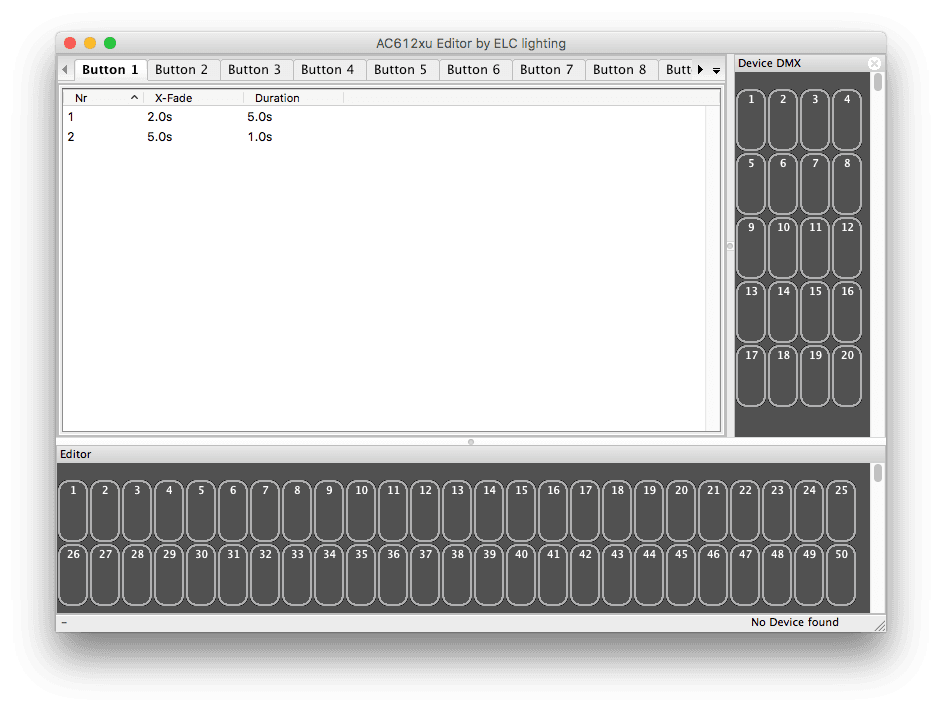 AC612 Editor - ELC Lighting