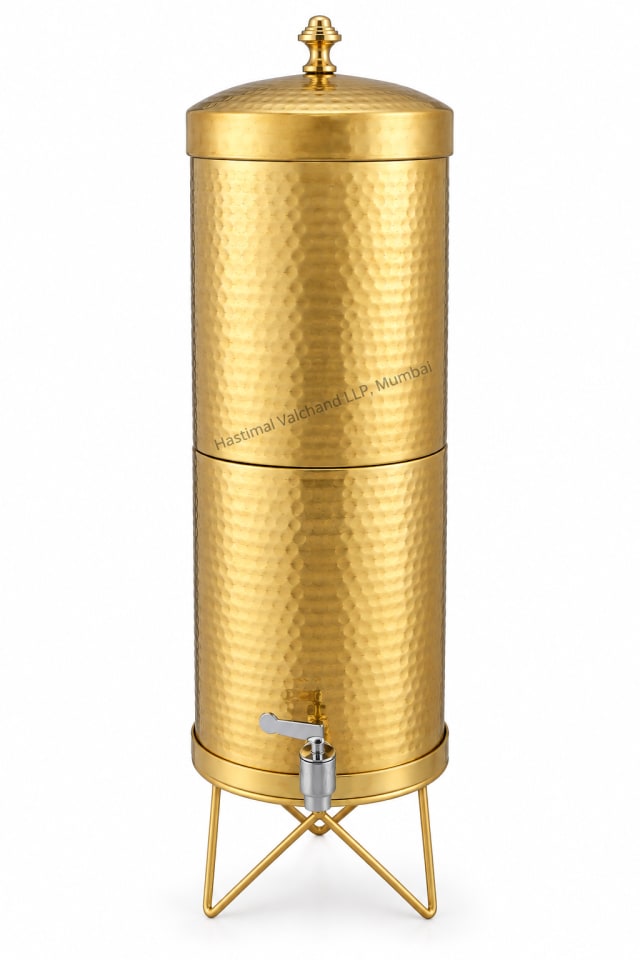 Brass Coffee Filter, Stand & Tap Set