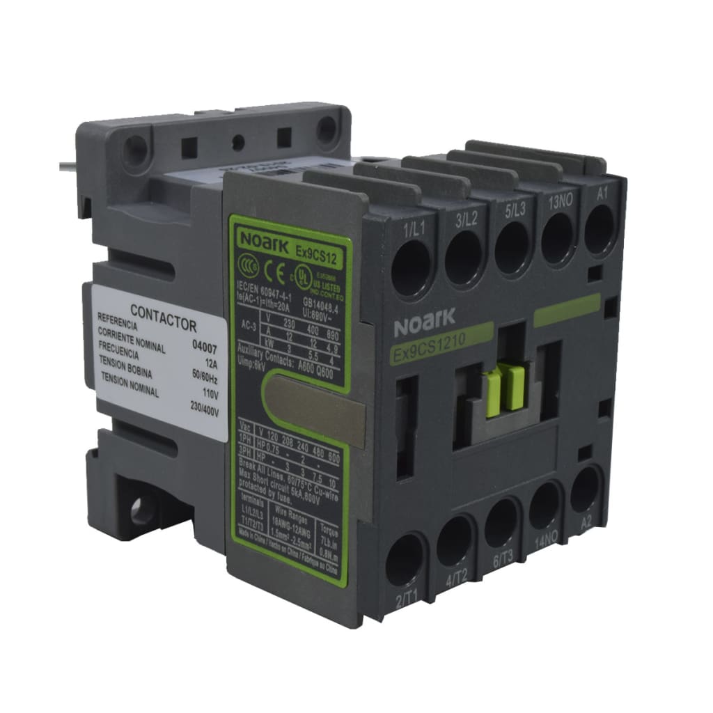 MINI CONTACTOR 12A AC3 110VAC 1NA