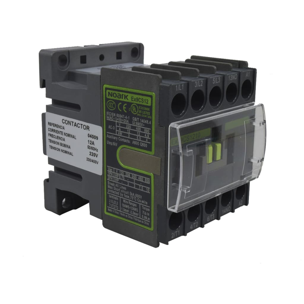 MINI CONTACTOR 12A AC3 220VAC 1NA