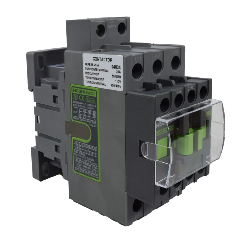 CONTACTOR 25A AC3 110VAC 3P+1NA+1NC