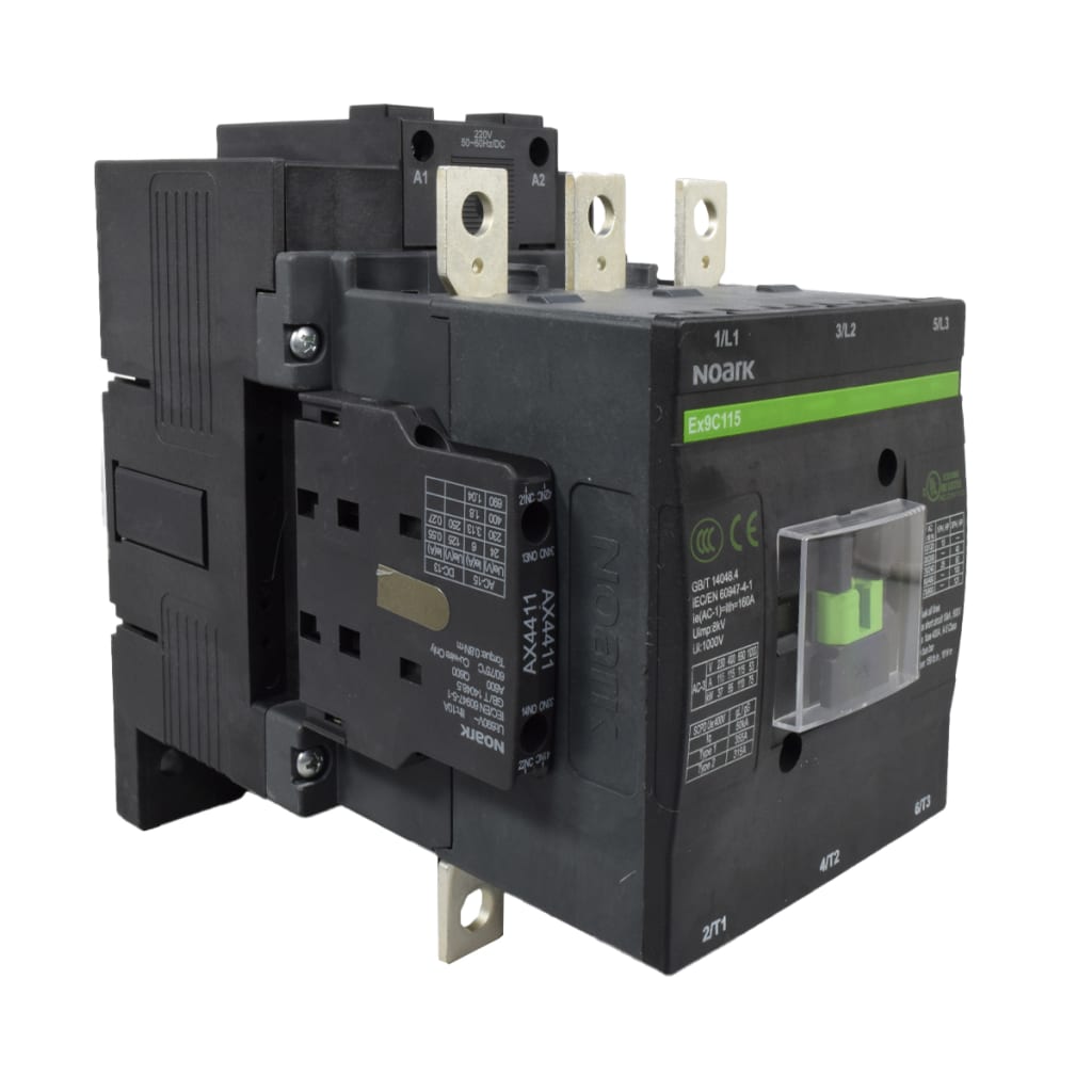 CONTACTOR 115A AC-3,  2 AX-NO, 2 AX-NC,  CONTROL A 220VAC/DC 50/60HZ.
