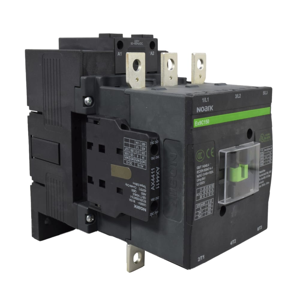 CONTACTOR 150A AC-3, 2 AX-NO, 2 AX-NC,  CONTROL A 220VAC/DC 50/60HZ.