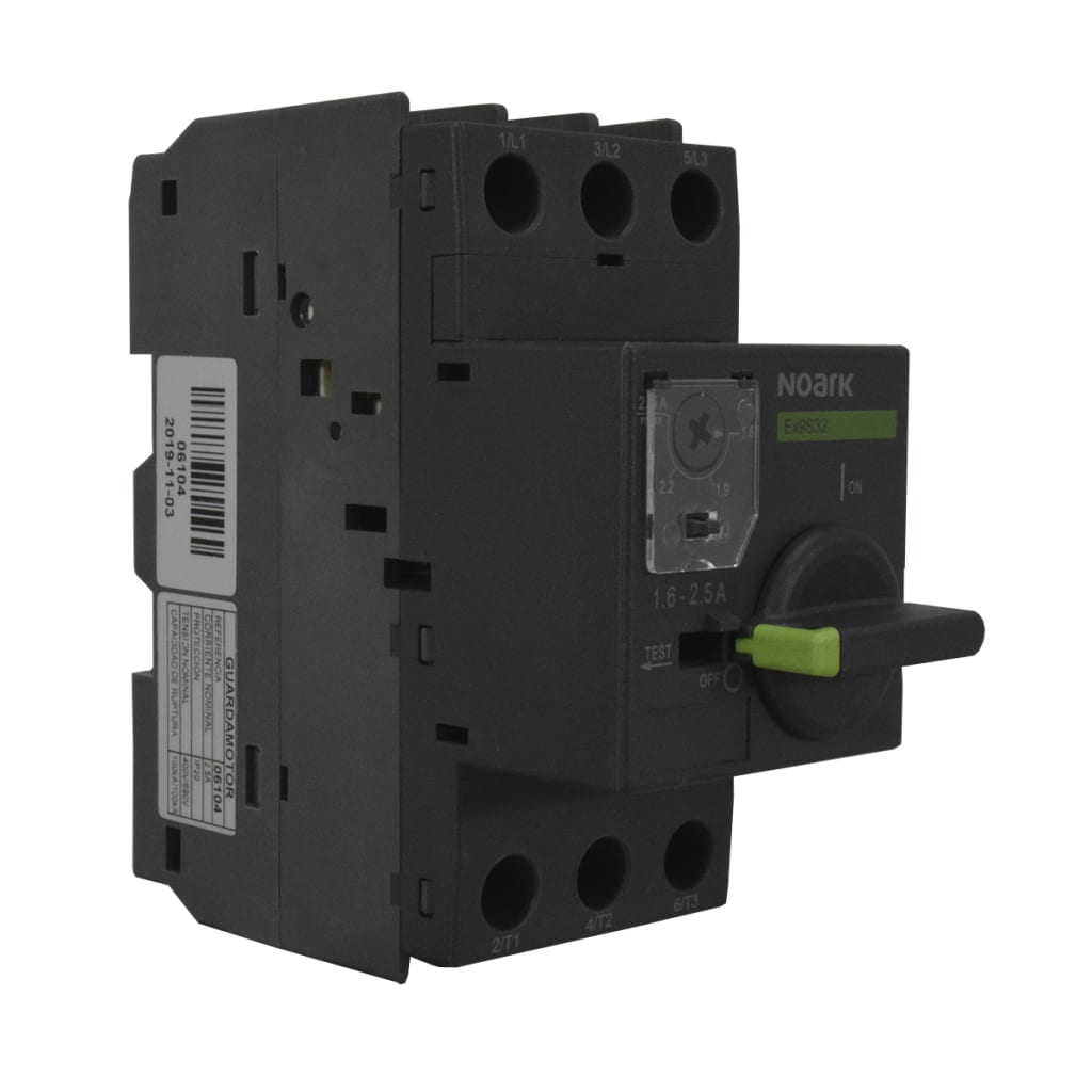 GUARDAMOTOR NOARK 1.6-2.5A, MANDO ROTATIVO