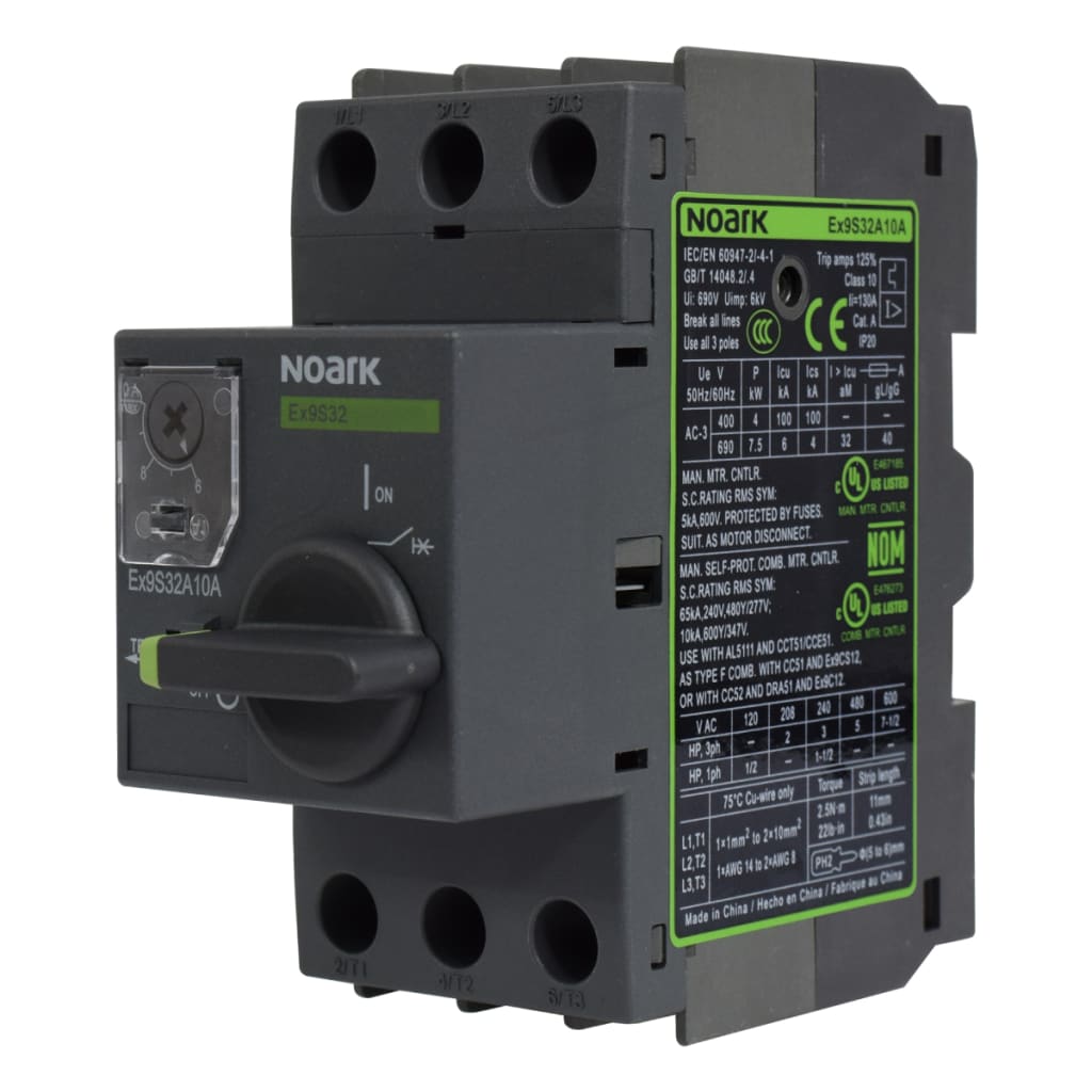 GUARDAMOTOR NOARK 6-10A, MANDO ROTATIVO