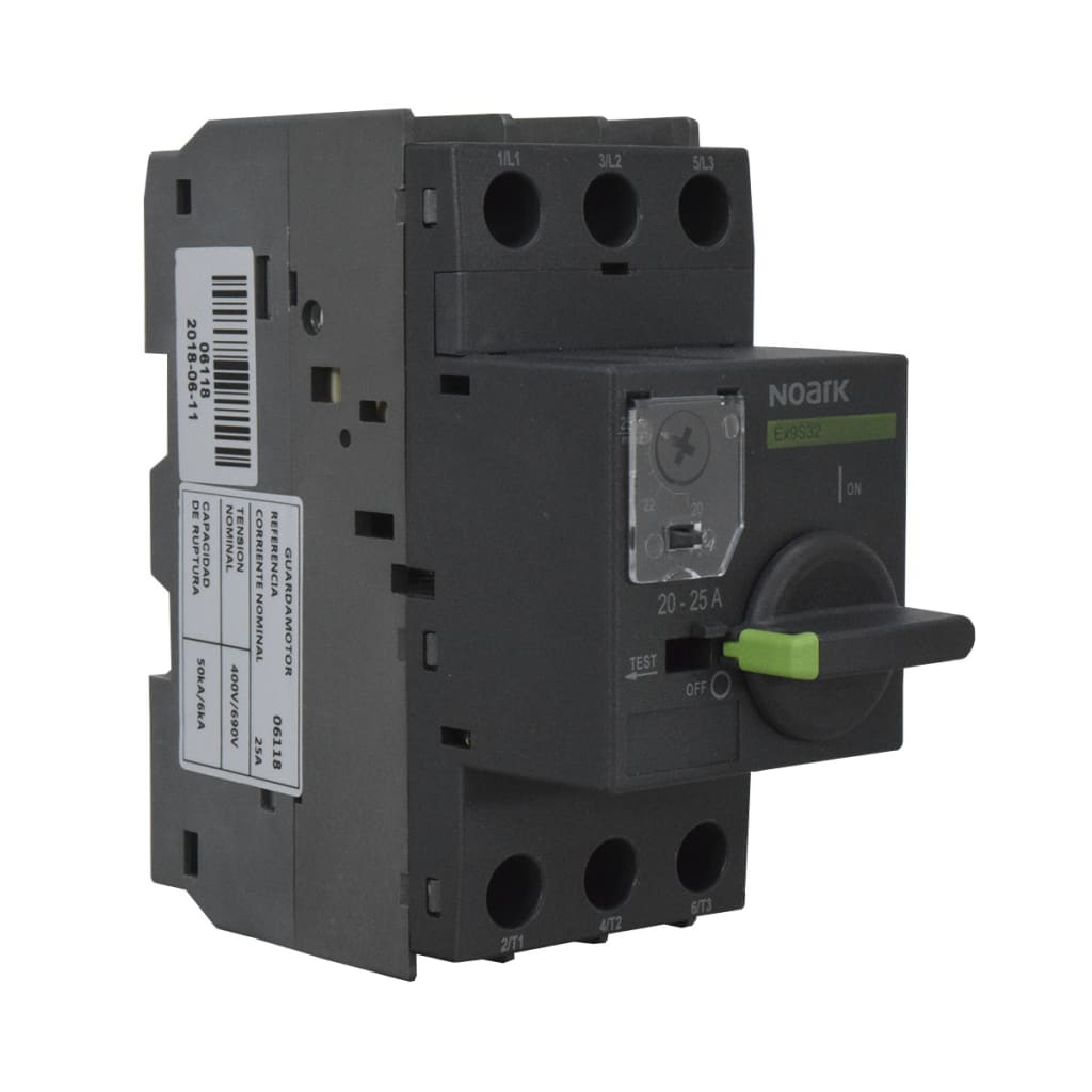 GUARDAMOTOR NOARK 20-25A, MANDO ROTATIVO