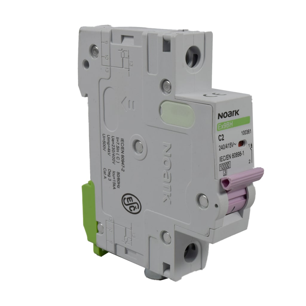 BREAKER 1X 2A, 10KA CURVA C, 230/400 VAC, IEC