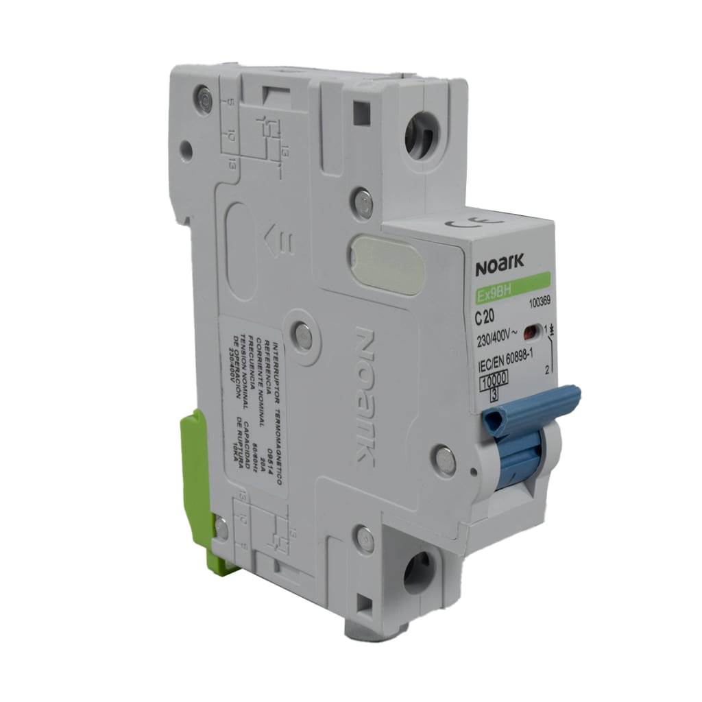 BREAKER 1X 20A, 10KA CURVA C, 230/400 VAC, IEC