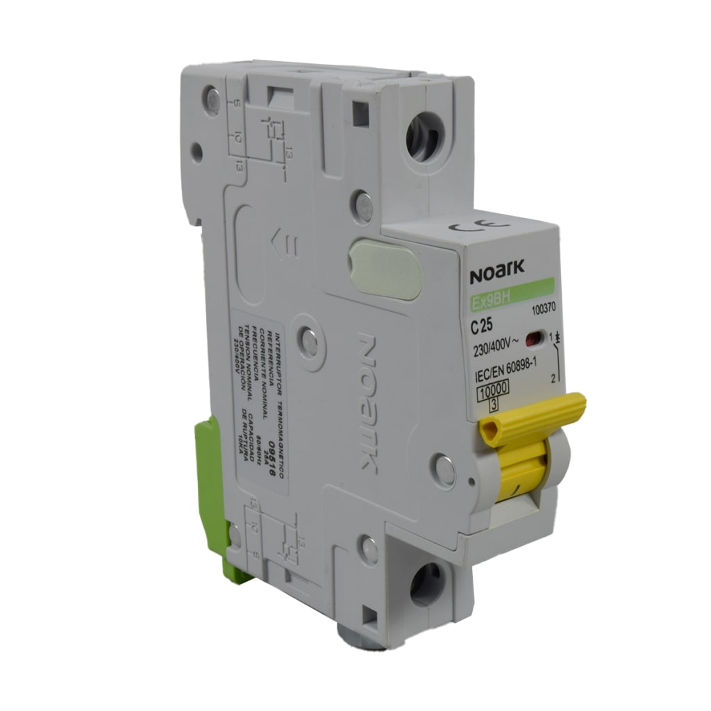 BREAKER 1X 25A, 10KA CURVA C, 230/400 VAC, IEC