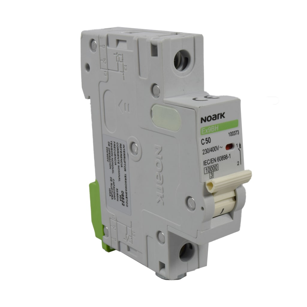 BREAKER 1X 50A, 10KA CURVA C, 230/400 VAC, IEC