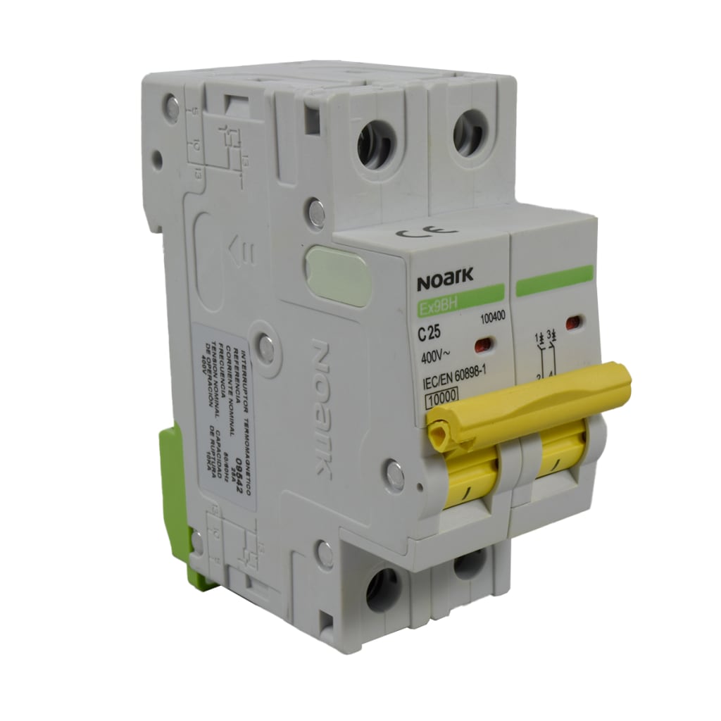 BREAKER 2X 25A, 10KA CURVA C, 230/400 VAC, IEC