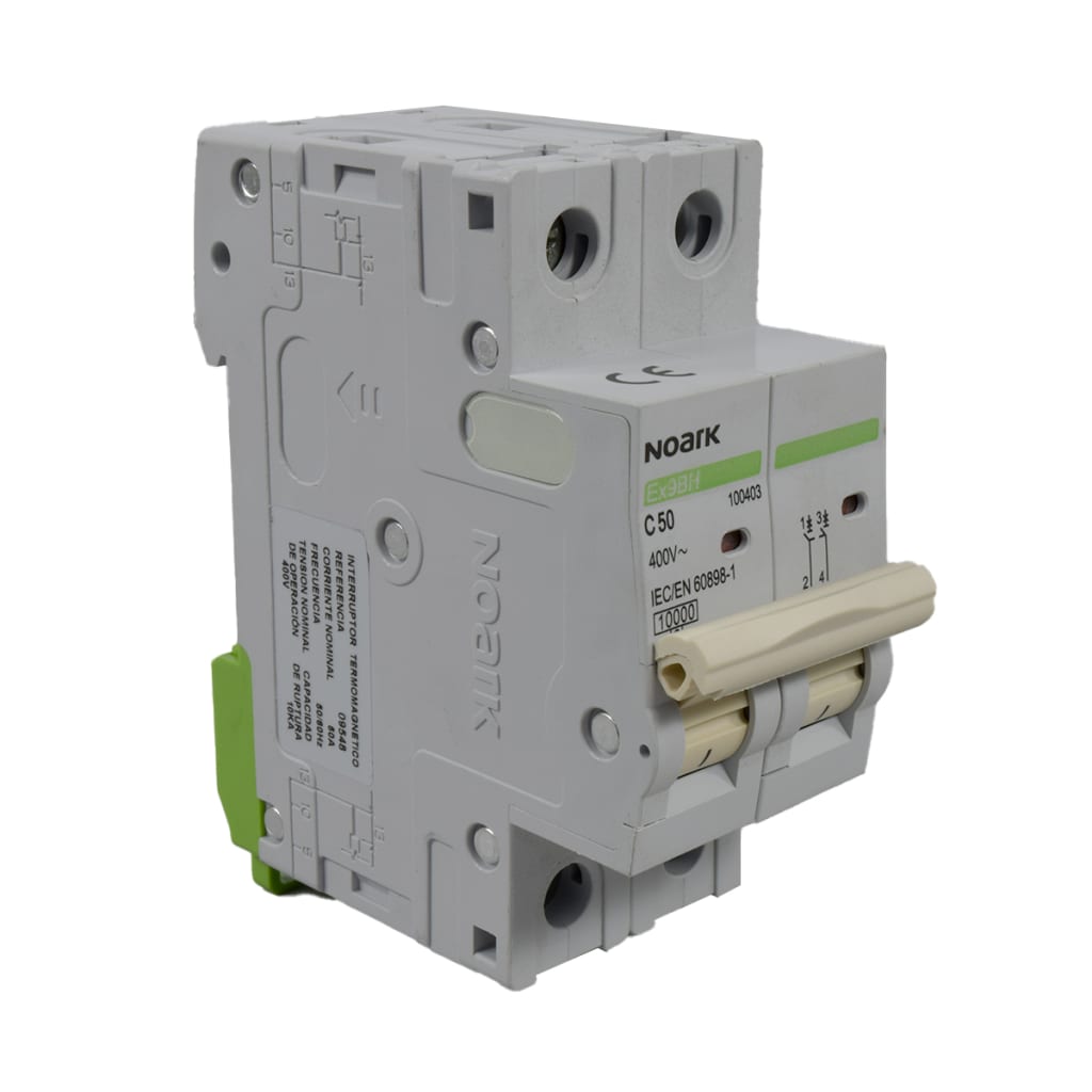 BREAKER 2X 50A, 10KA CURVA C, 230/400 VAC, IEC