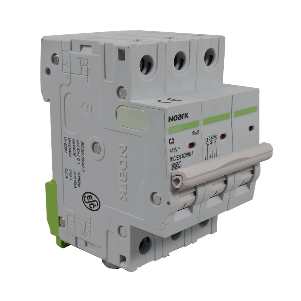 BREAKER 3X 3A, 10KA CURVA C, 230/400 VAC, IEC