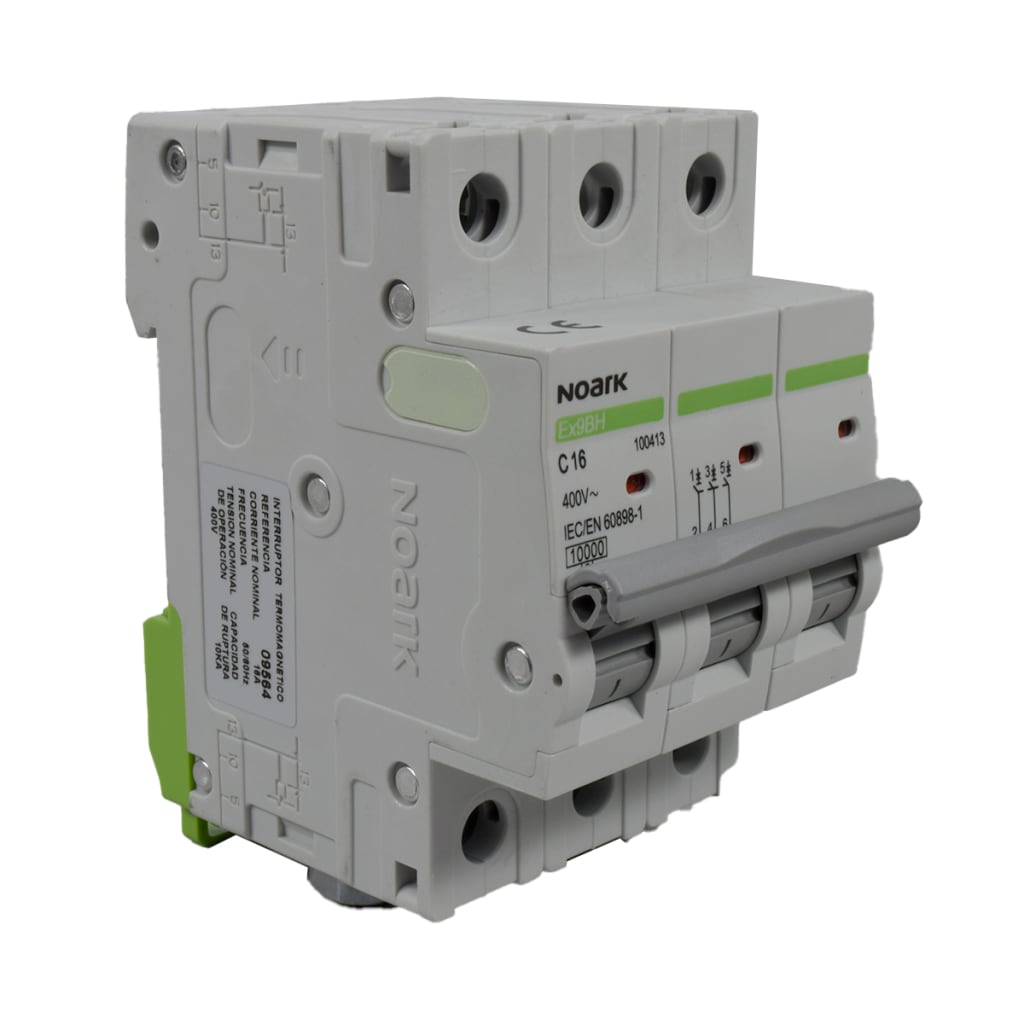 BREAKER 3X 16A, 10KA CURVA C, 230/400 VAC, IEC