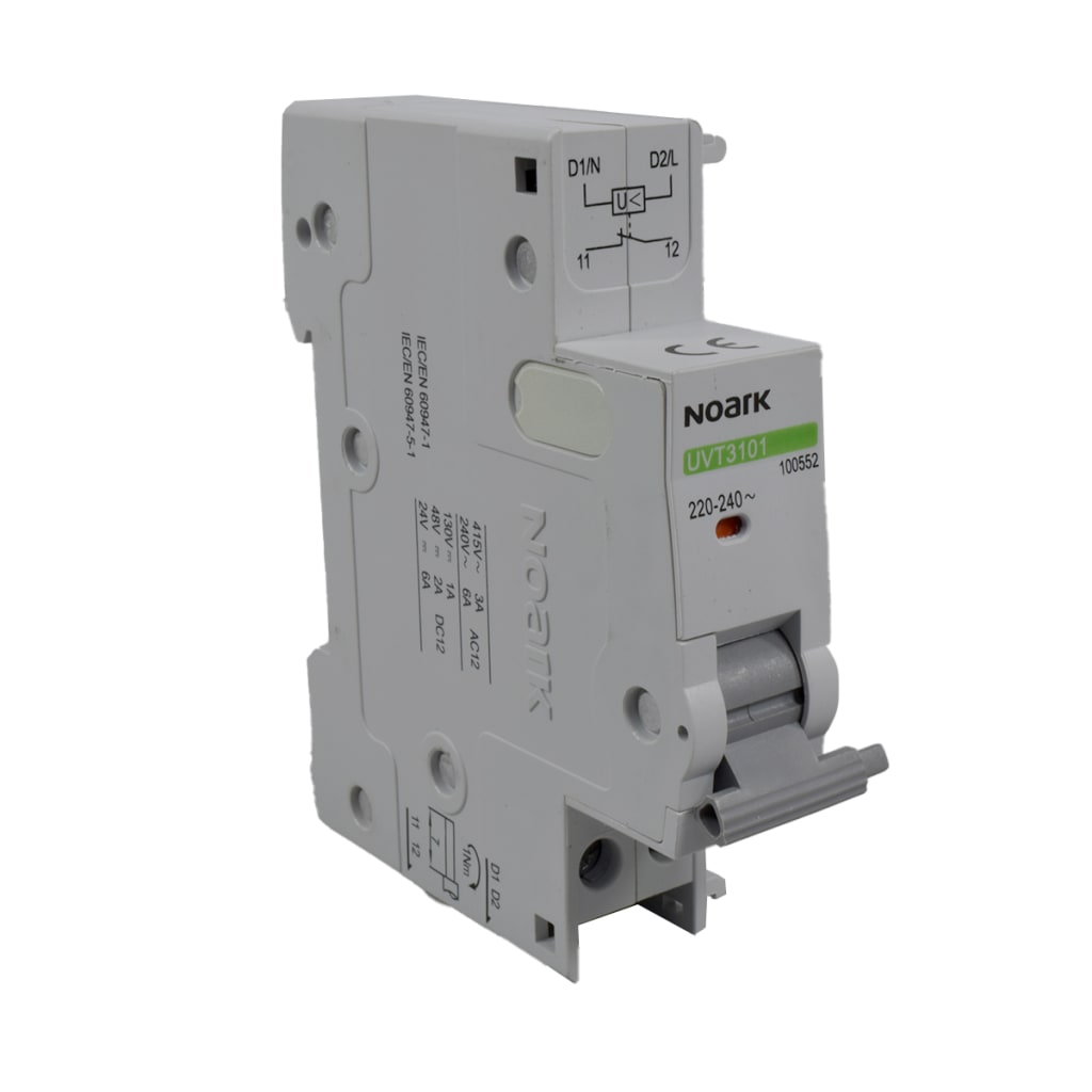 BOBINA DE  DISPARO POR BAJO VOLTAJE 35 % < VS <70 %  UE=220 VAC 50/60 HZ, CON CONTACTO NC ESTÁNDAR