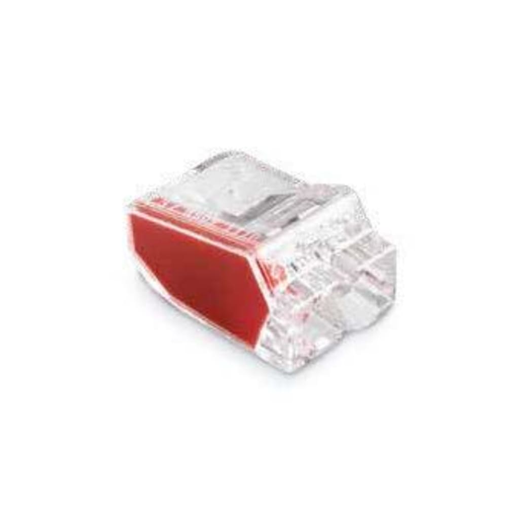 CONECTOR 2POLOS 24A 450V AMARILLO TRASP X 1 PQTE DE 50 UNID