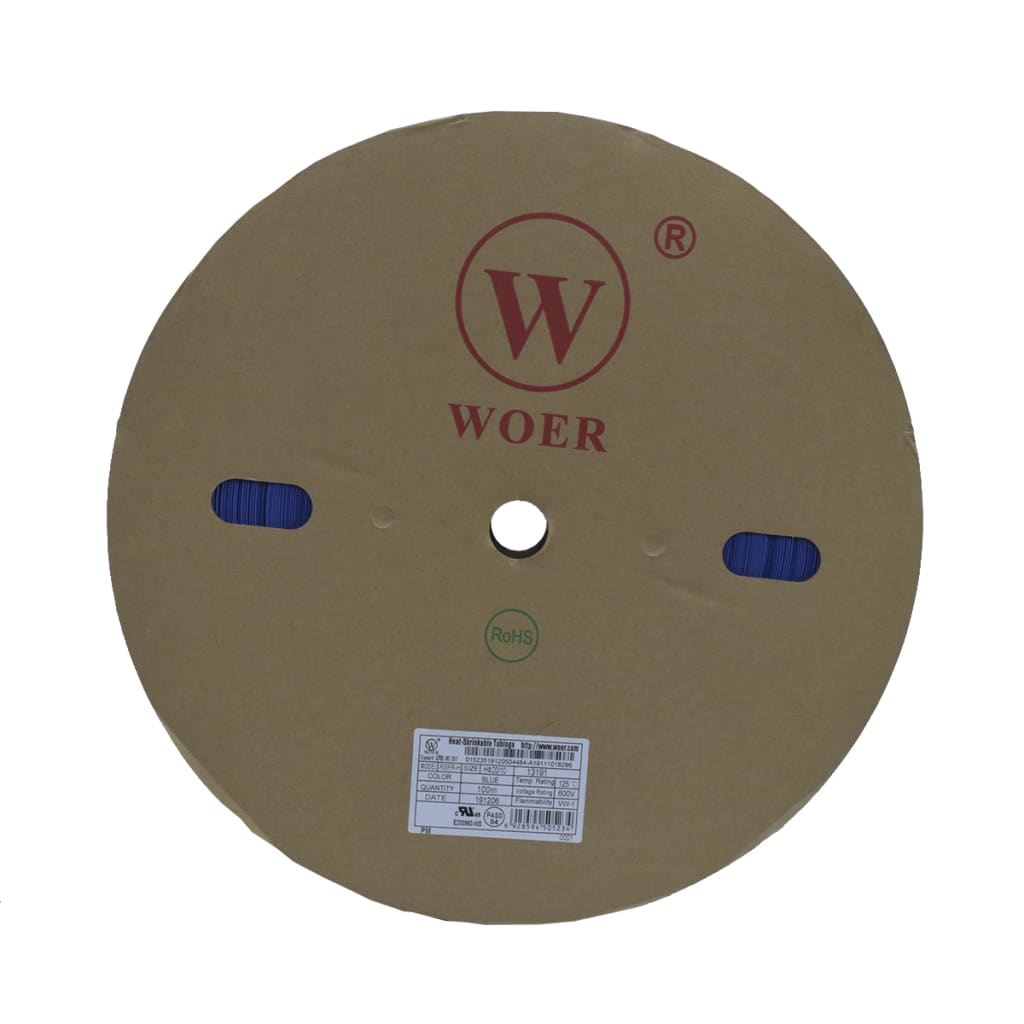 TERMOENCOGIBLE AZUL 20mm ROLLO/100M UL T125°C