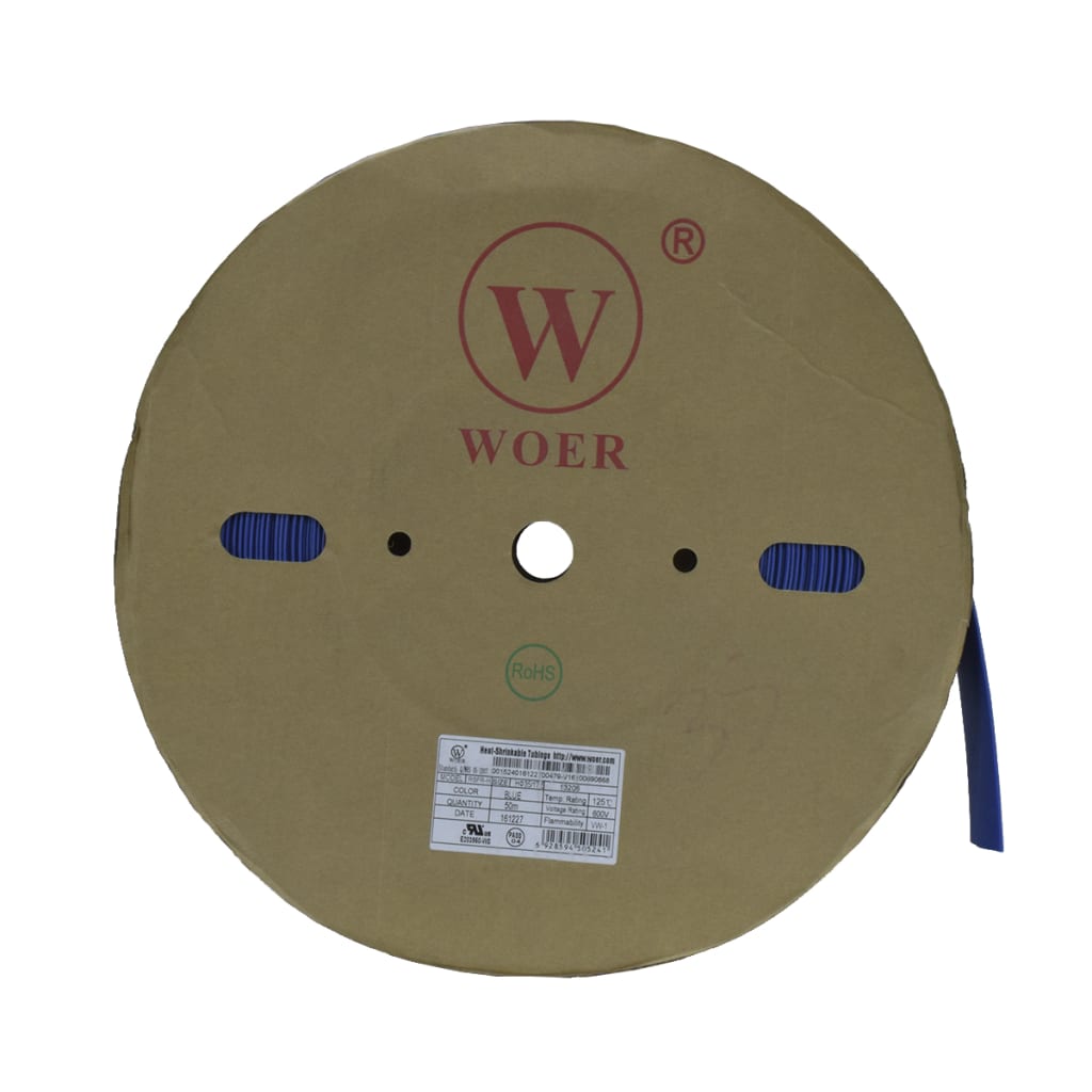 TERMOENCOGIBLE AZUL 35mm ROLLO/50M UL T125°C