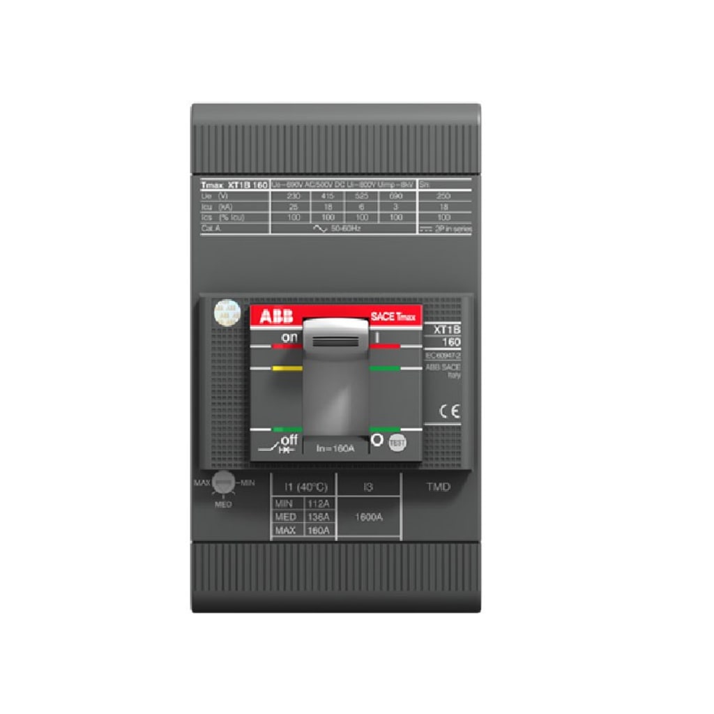 BRK CAJA MOLDEADA DE 2 P, 125 AMP, 65/50KA TENSION DE TRABAJO: 220/415VAC TENSION DE AISLAMIENTO: MAX UI 800VAC 50/60HZ
