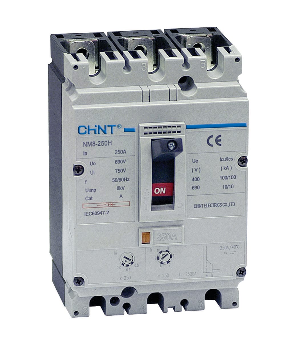 BRK CAJA MOLDEADA DE 2 P, 225 AMP, 65/50KA TENSION DE TRABAJO: 220/415VAC TENSION DE AISLAMIENTO: MAX UI 800VAC 50/60HZ