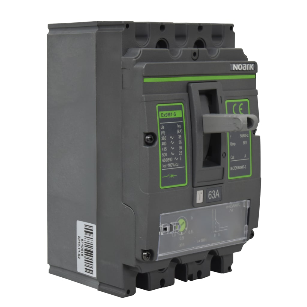 BREAKER DE CAJA MOLDEADA AC 63A,  36KA @415 VAC, ICS = 100% ICU.