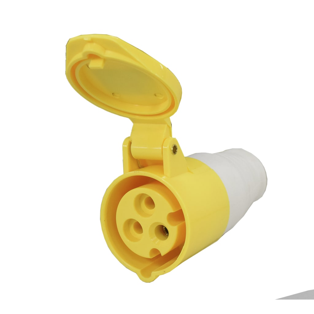TOMA AEREA 16A 110VAC 2P+T AMARILLO